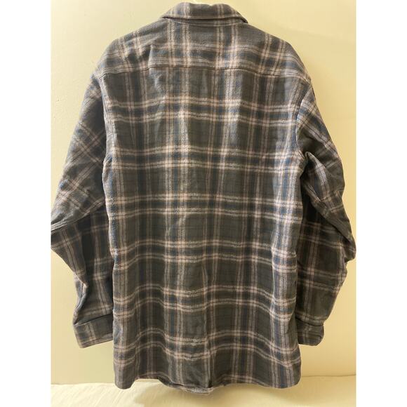 Fieldmaster Mens Size XL Heavyweight Flannel Button Down Shirt‎ Outdoors Cotton - Picture 2 of 5